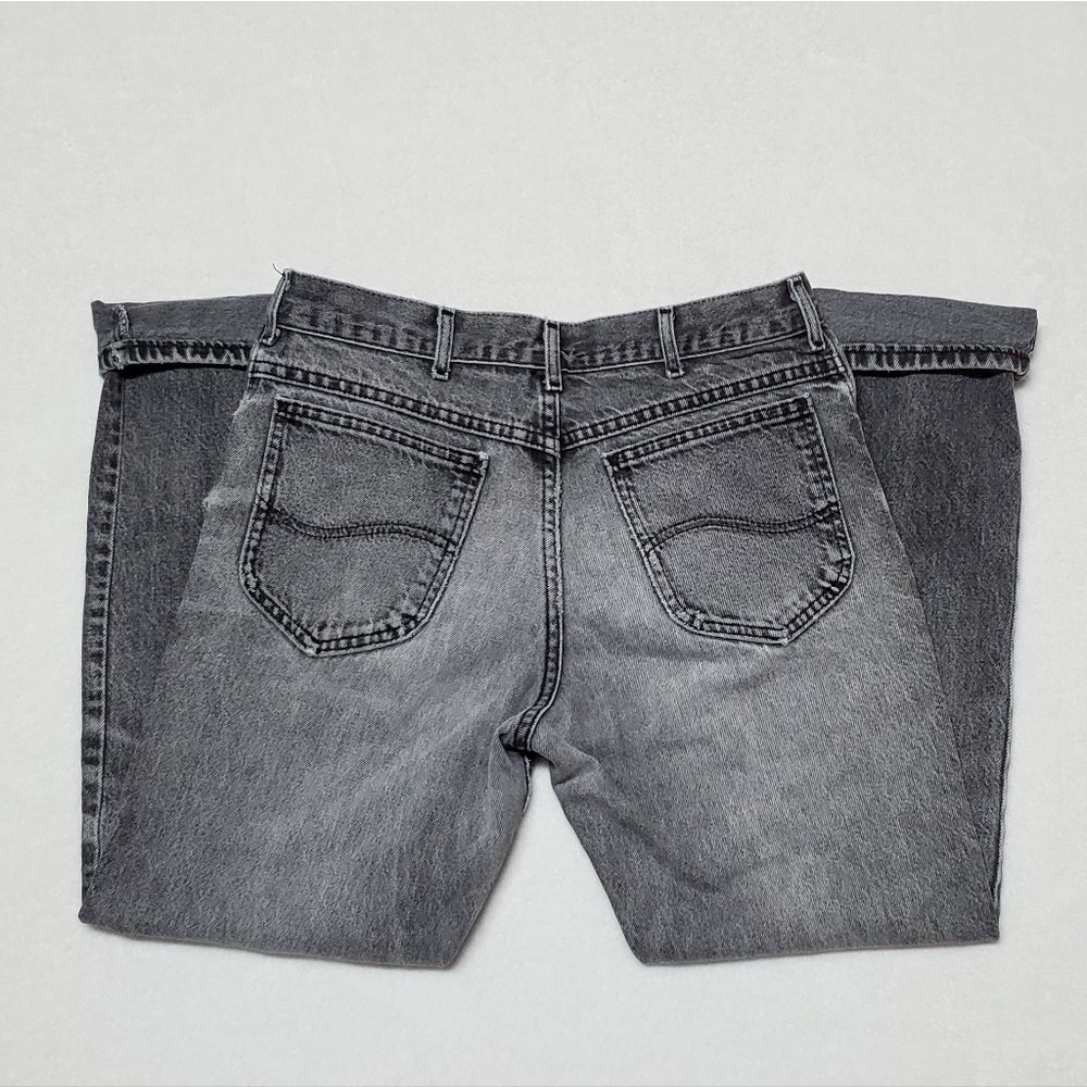 Vintage Black Distressed Lee Jeans Union Made Gru… - image 5